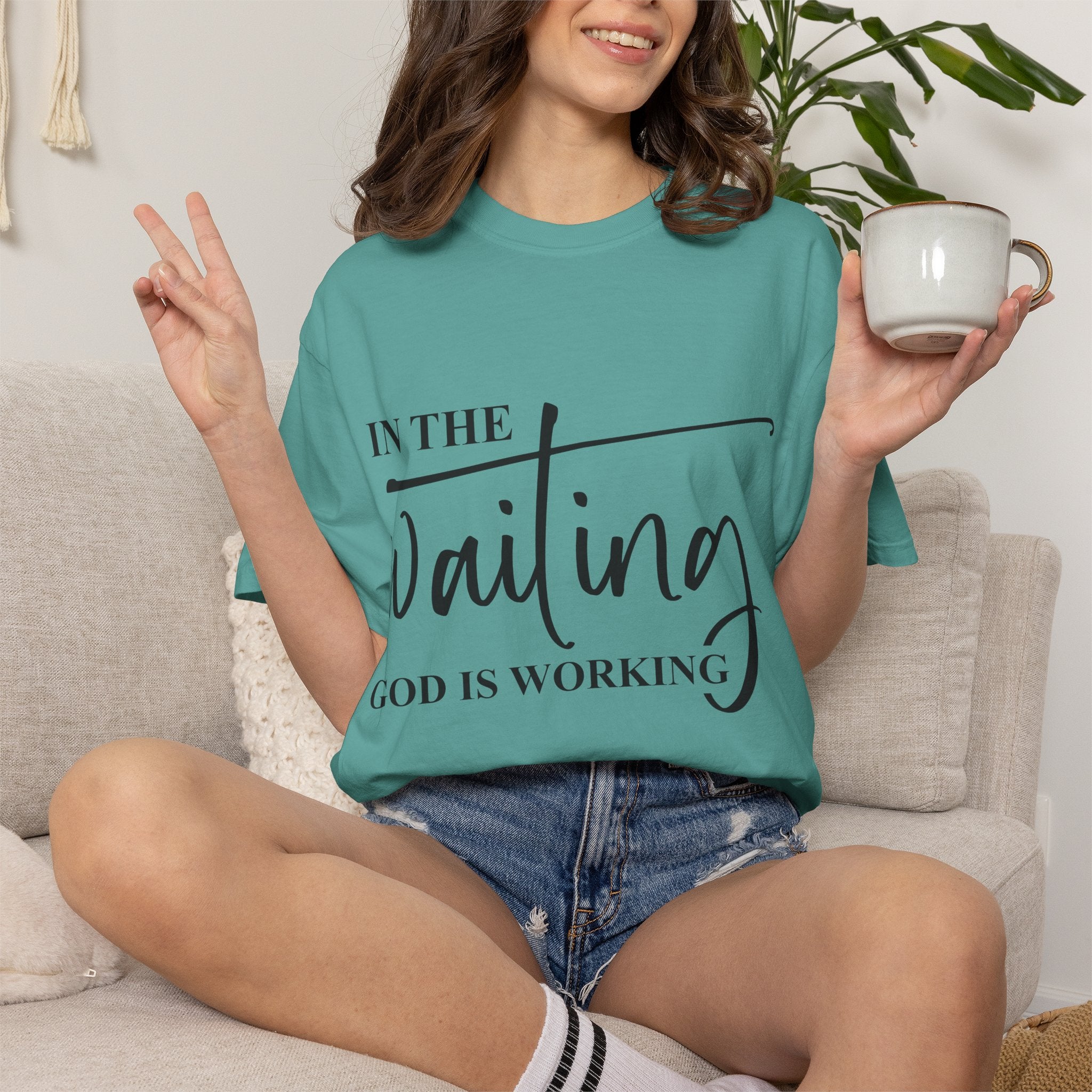 In the Waiting God Is Working Tee