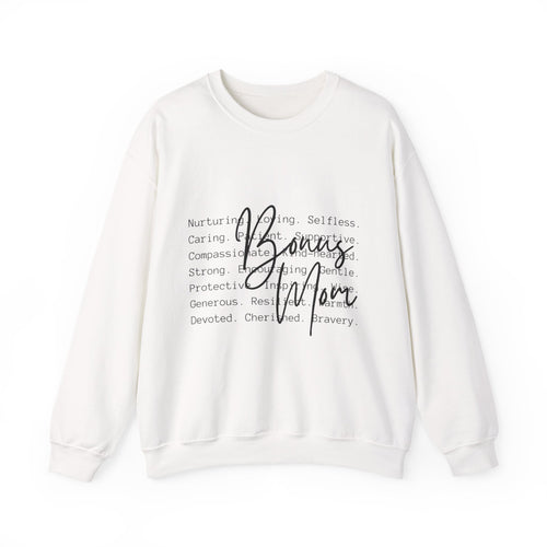 Brave Mom Crewneck Sweatshirt — Inspirational Mother Typography Pullover