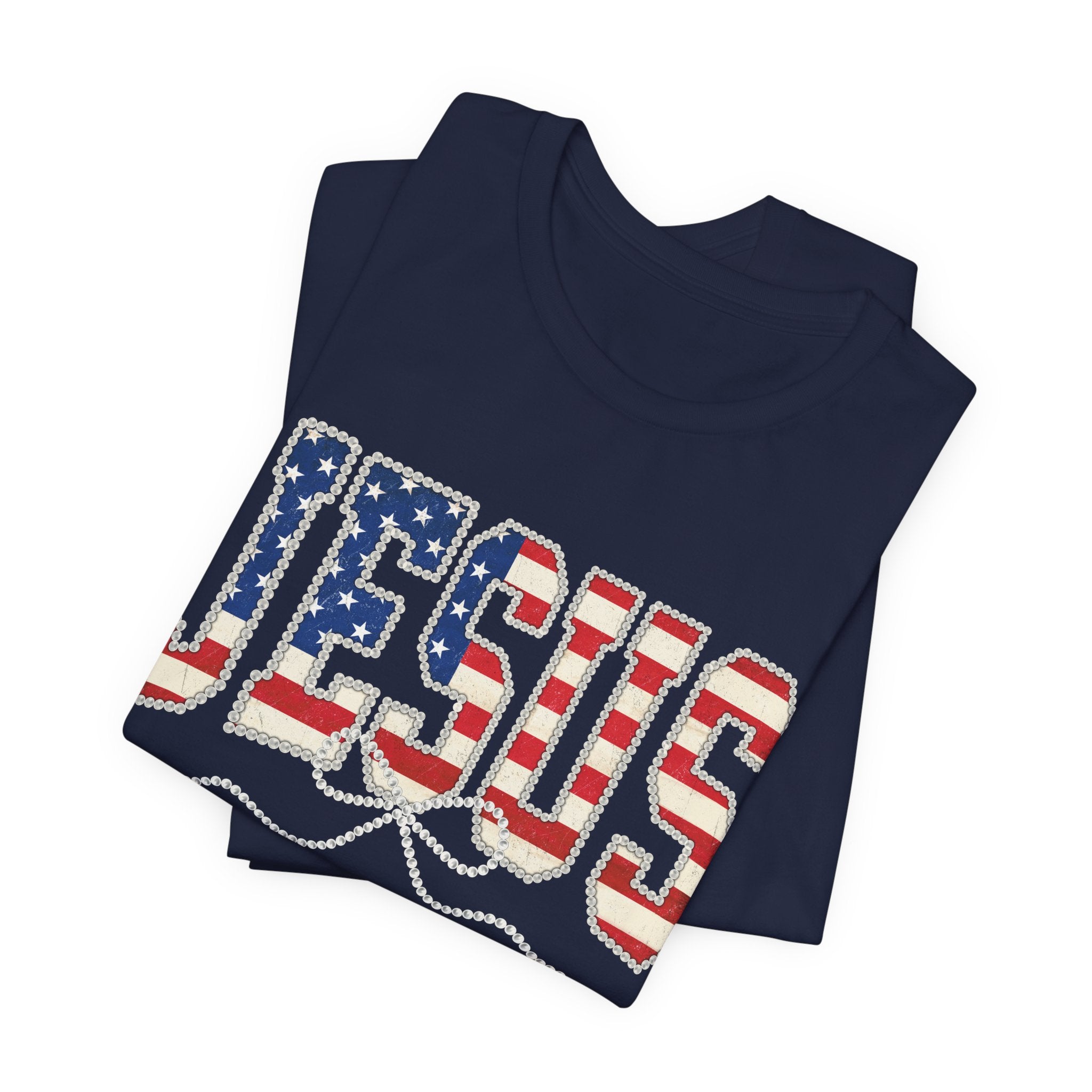 Jesus Patriotic Tee — American Flag Christian T-Shirt