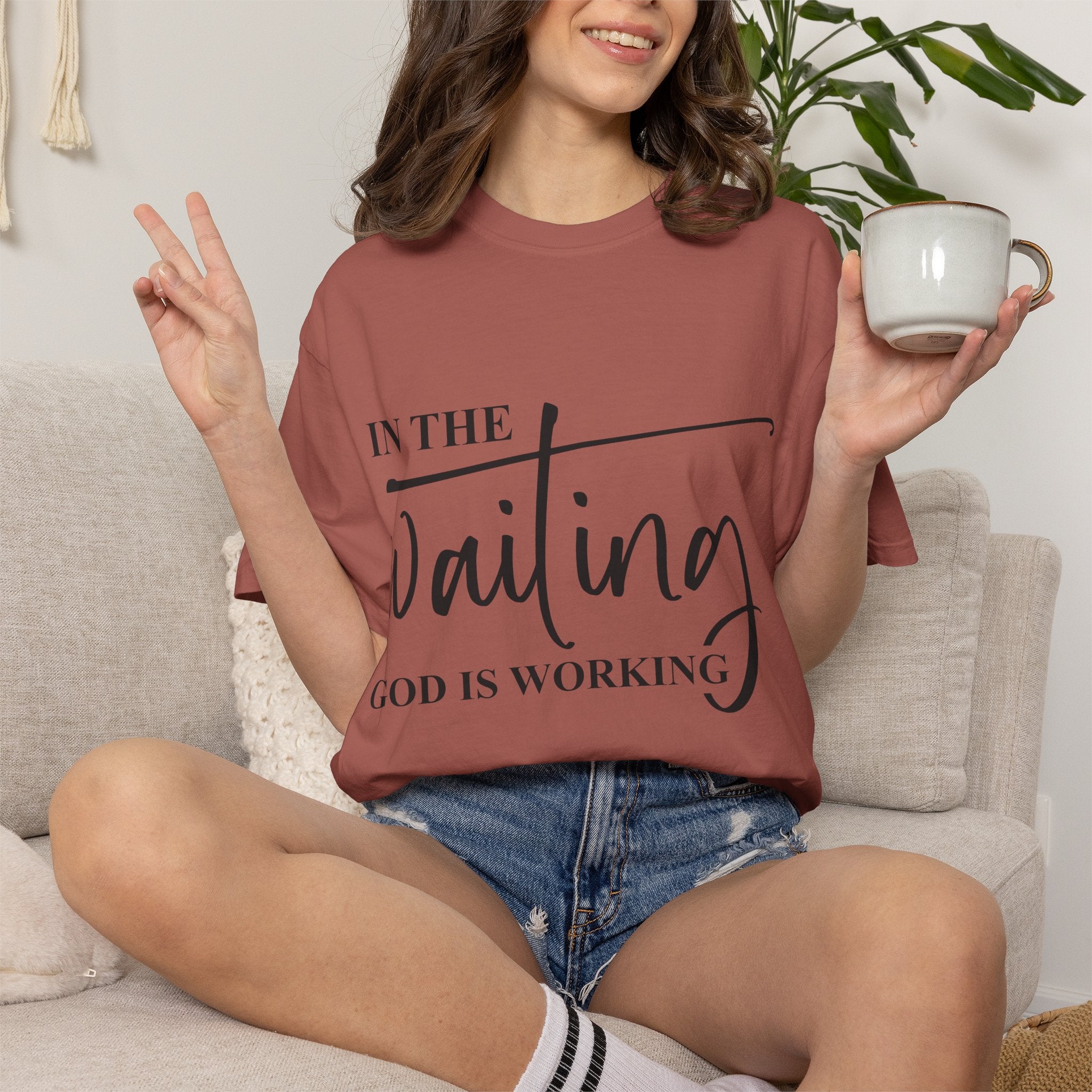In the Waiting God Is Working Tee