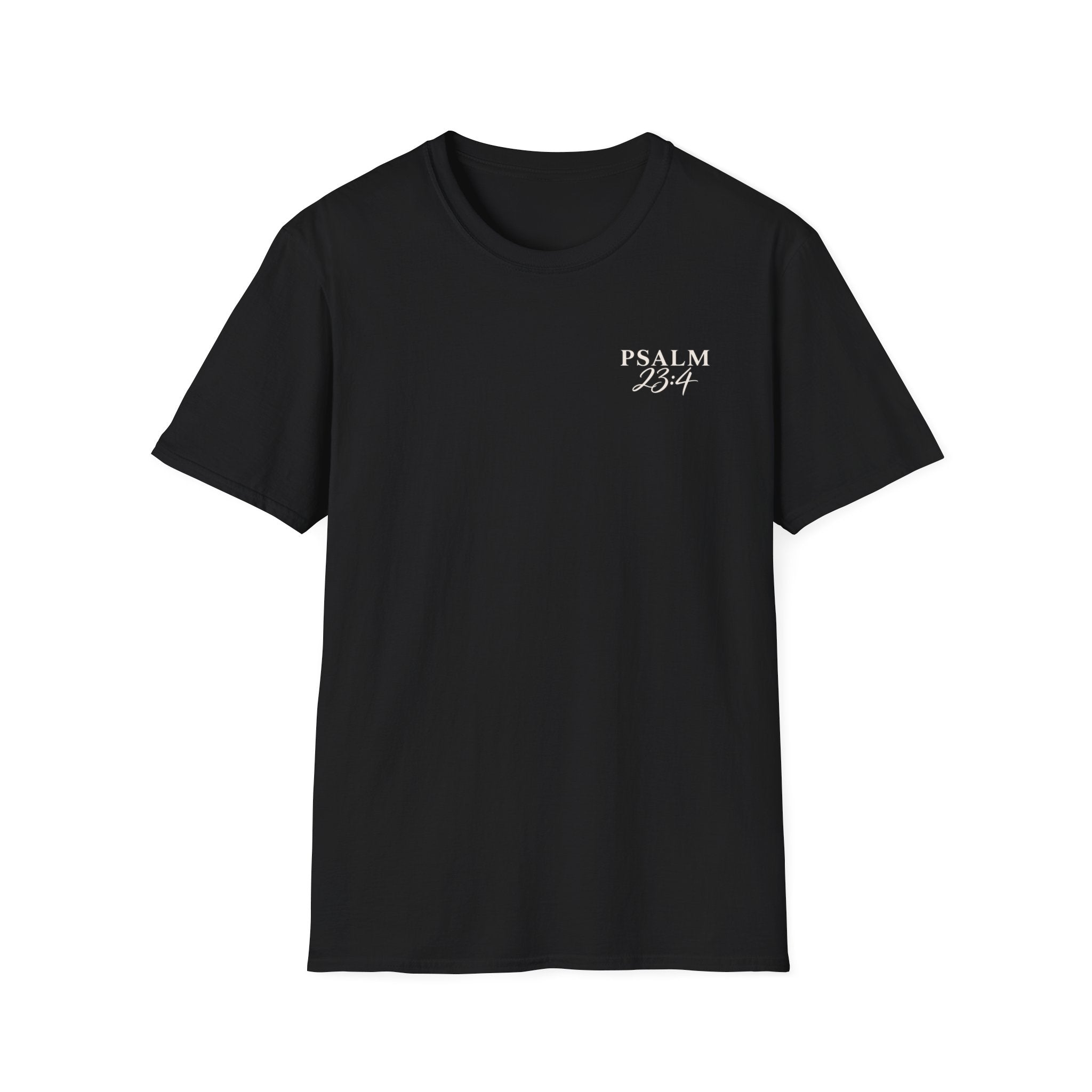Psalm 23:4 Minimalist Christian T-Shirt — Faith Comfort Tee
