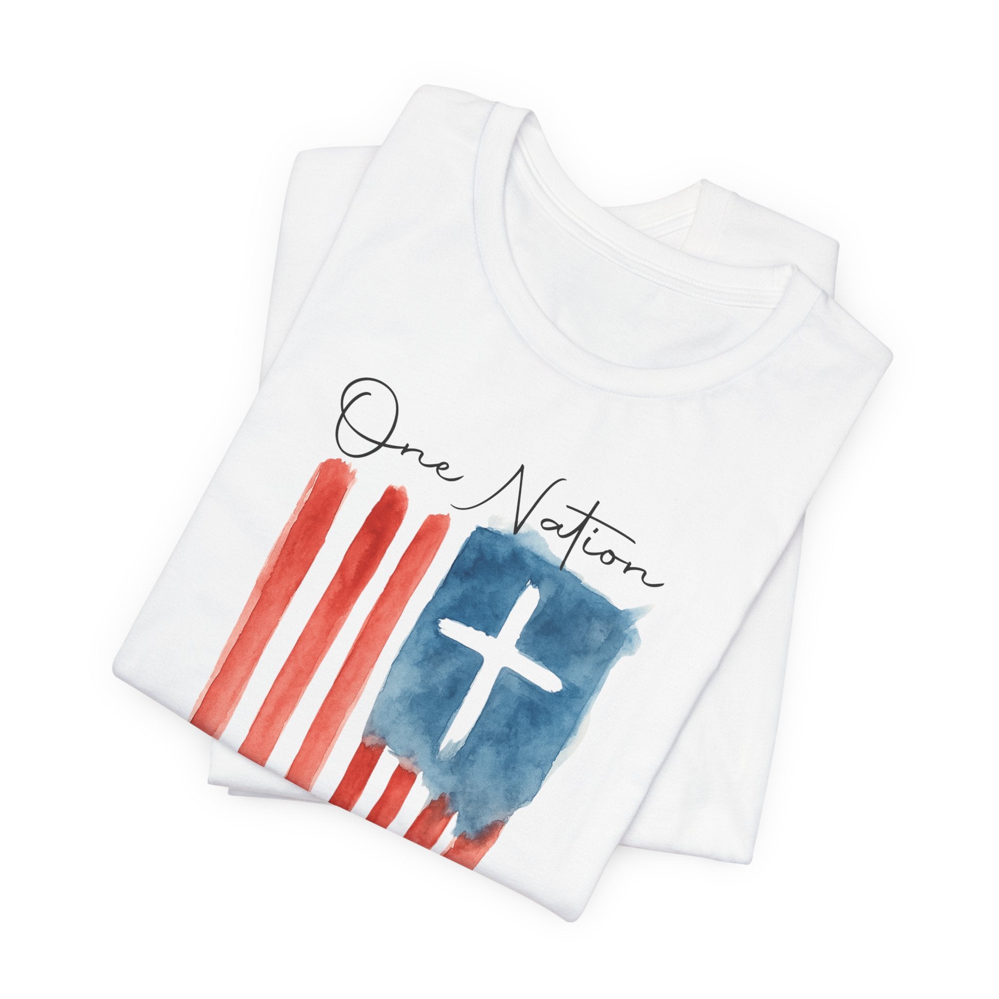 One Nation Under God Flag T-Shirt — Christian American Patriotic Tee