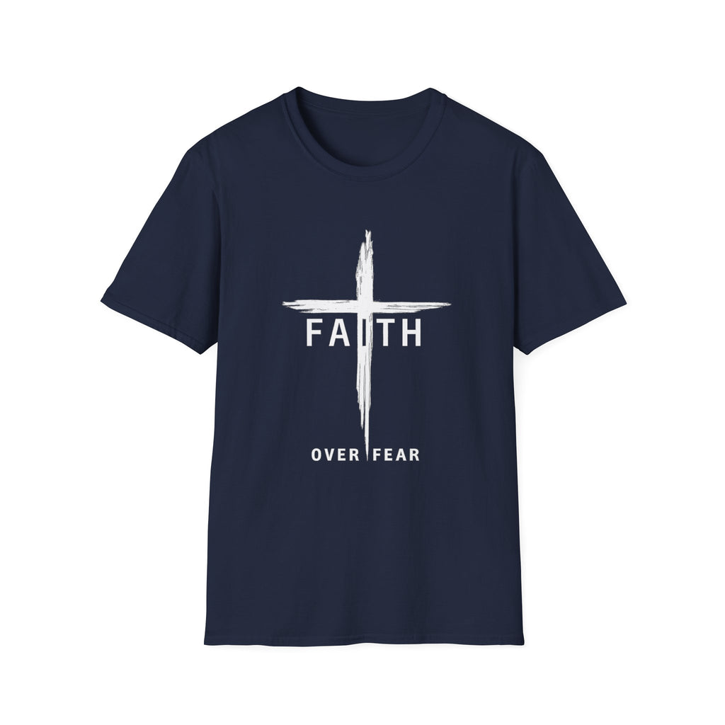 Faith Over Fear Cross T-Shirt — Christian Inspirational Tee