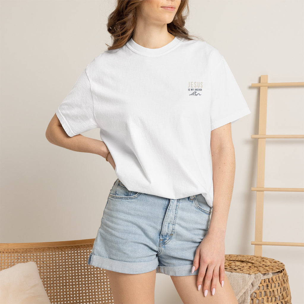 Jesus Is My Anchor T-Shirt — Christian Surf Sunset Tee