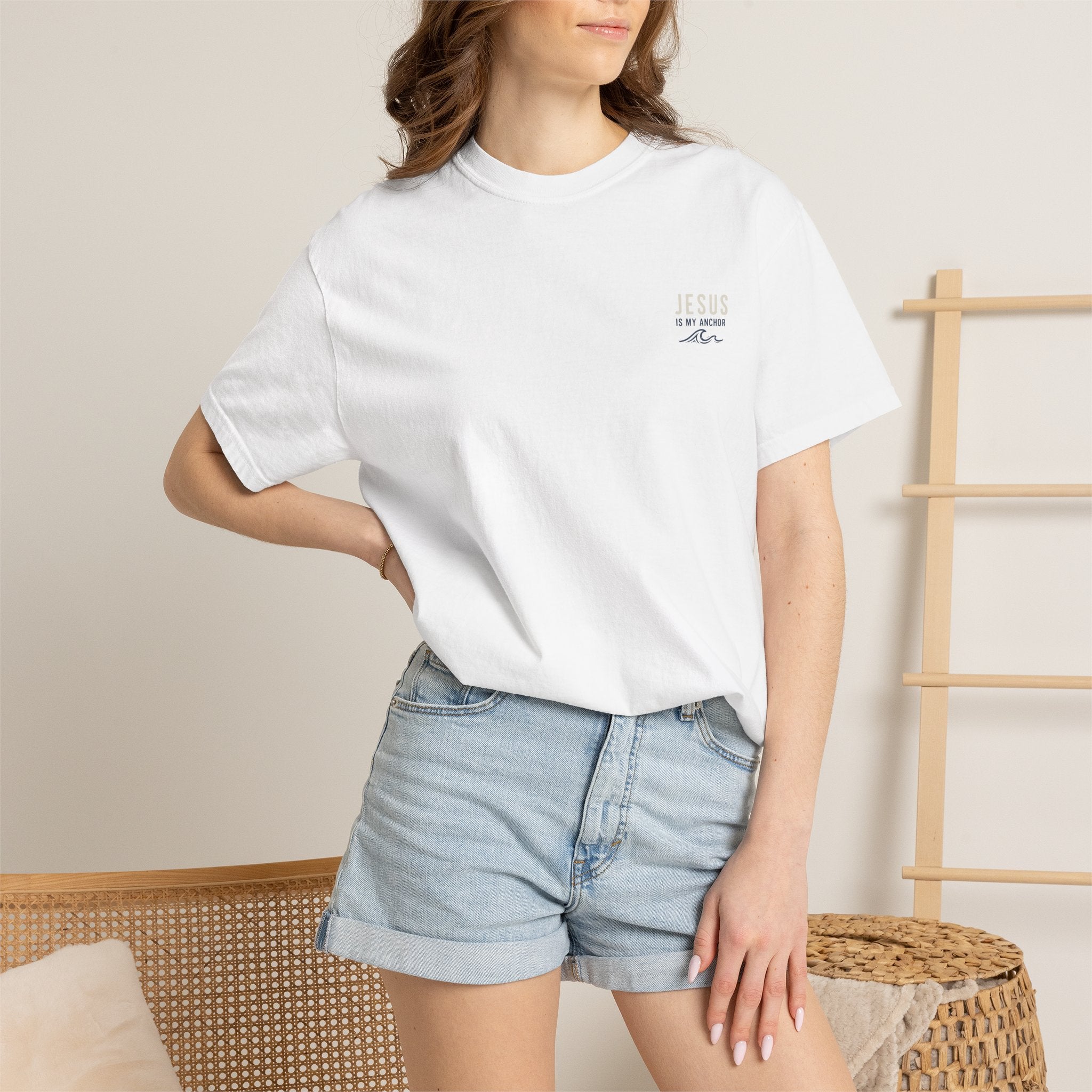 Jesus Is My Anchor T-Shirt — Christian Surf Sunset Tee
