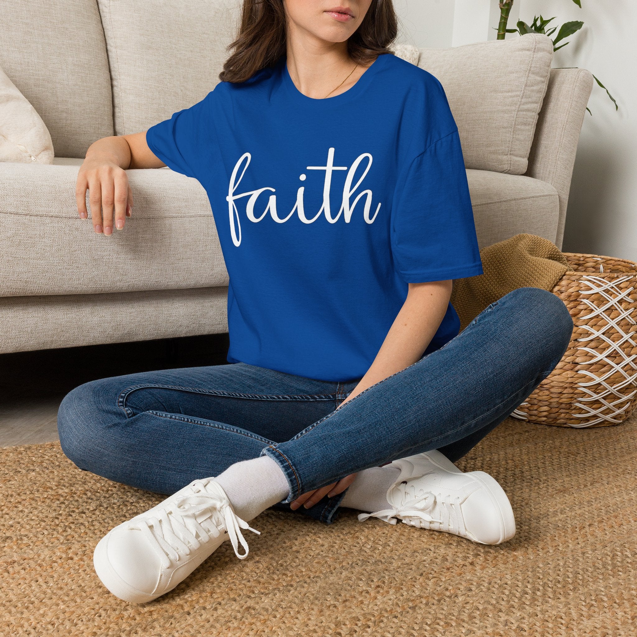 Faith Script T-Shirt — Inspirational Christian Tee