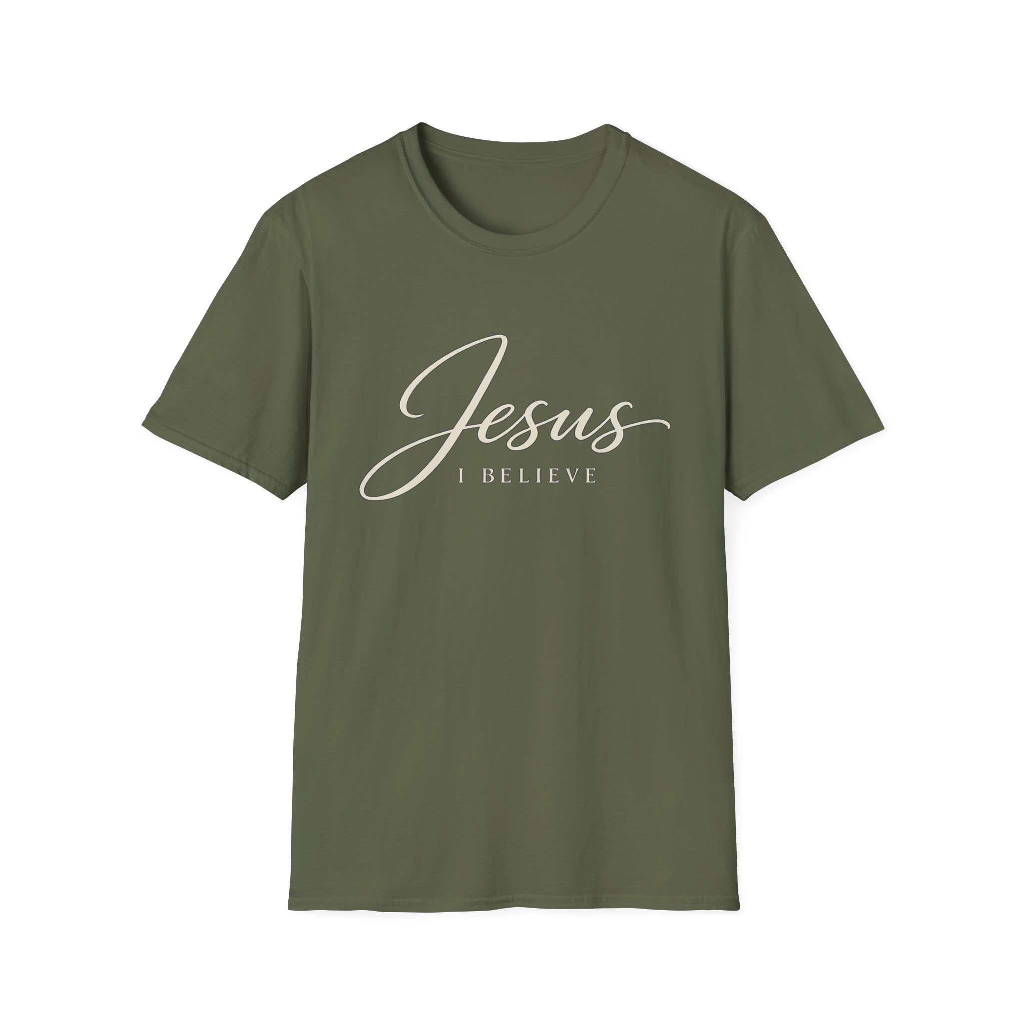 Jesus Script T-Shirt — 'Jesus I Believe' Faith Tee
