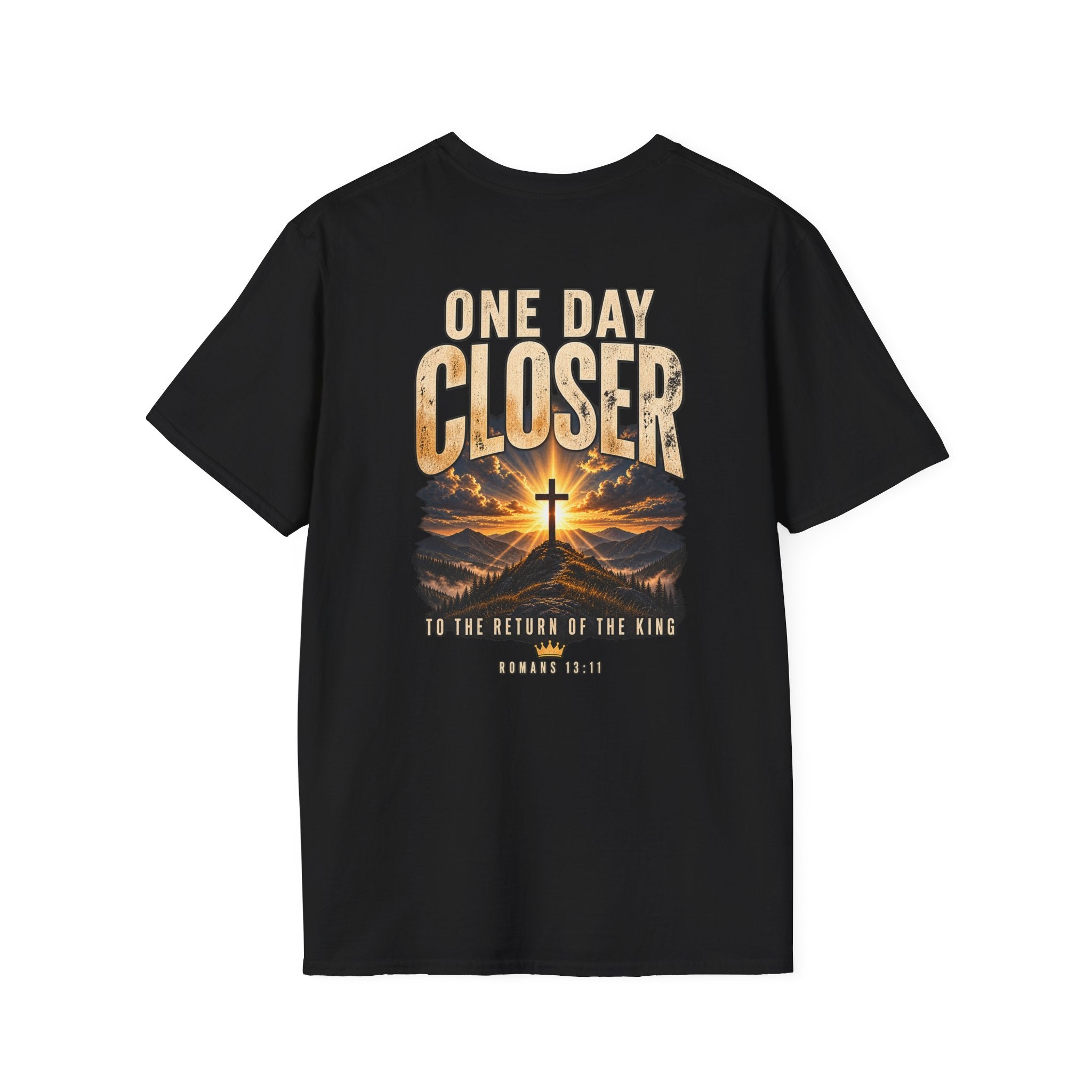 One Day Closer Cross T-Shirt — Faith-Inspired Inspirational Tee