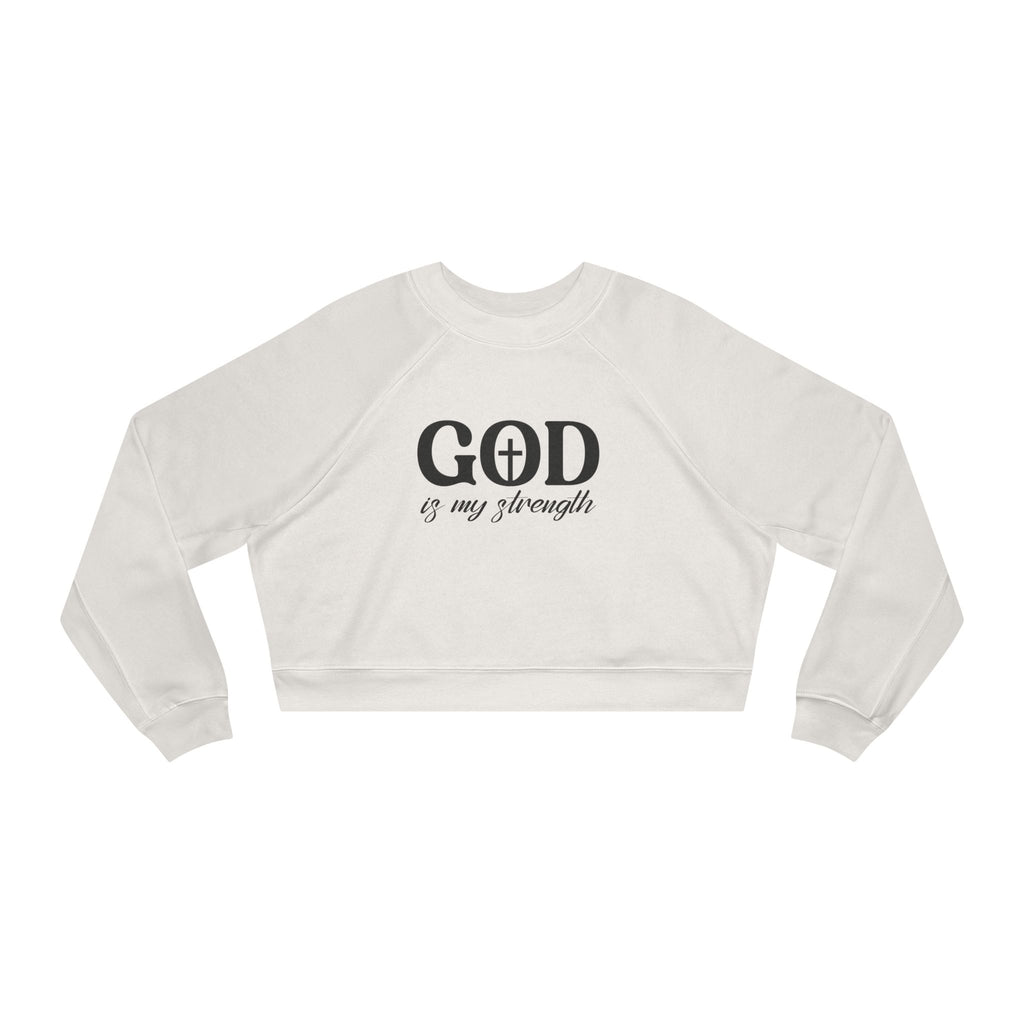God Is Good Cropped Pullover — Women's Faith Sweatshirt