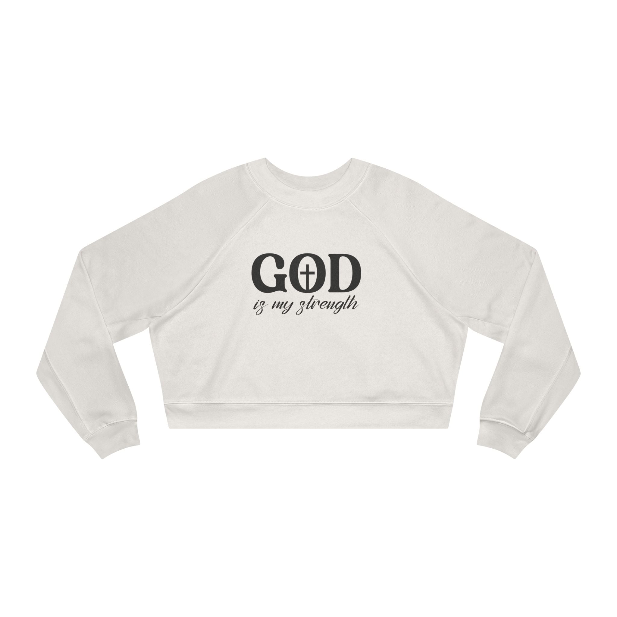 God Is Good Cropped Pullover — Women's Faith Sweatshirt