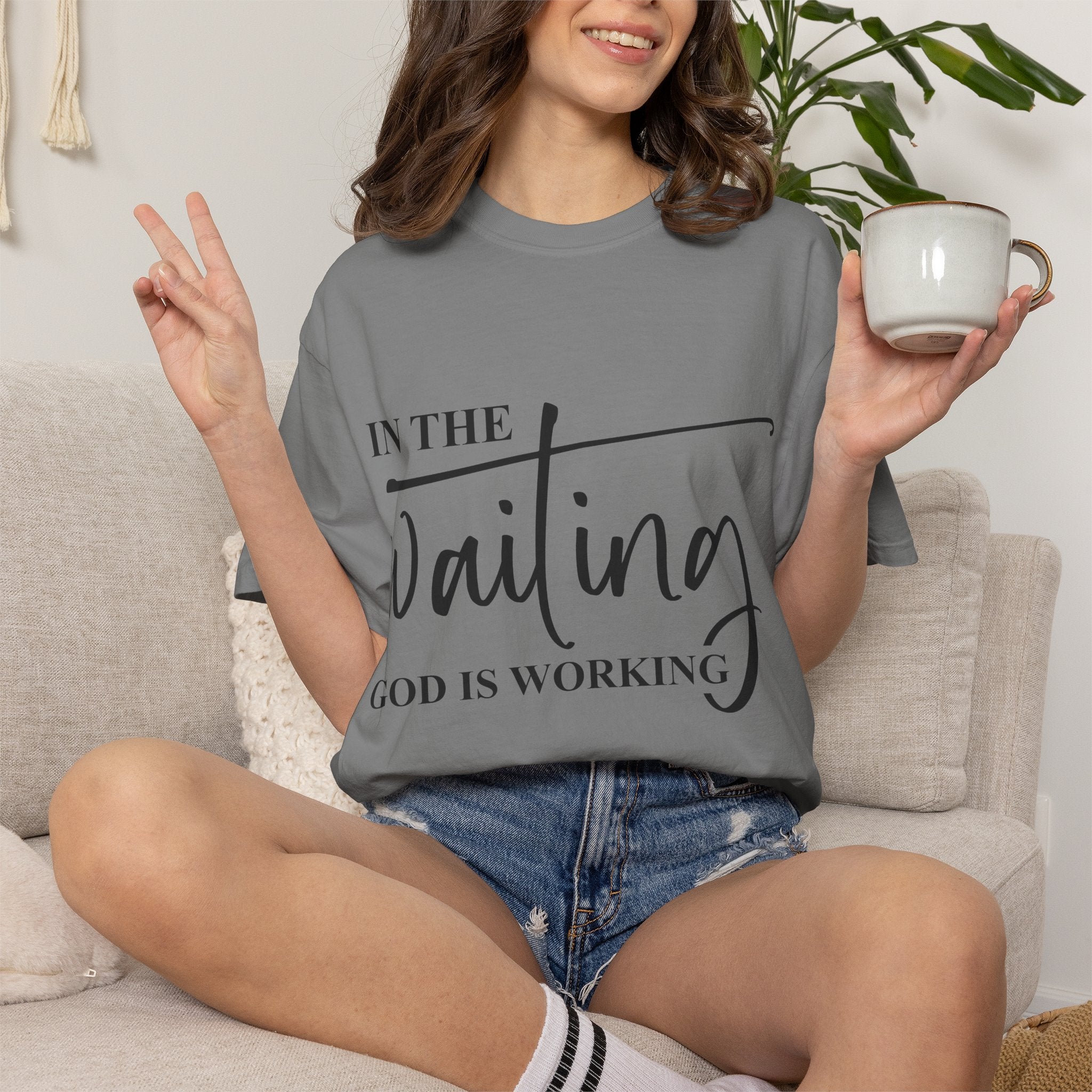 In the Waiting God Is Working Tee