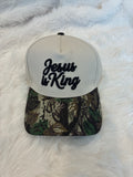 Camo Jesus is King Two Tone Hat