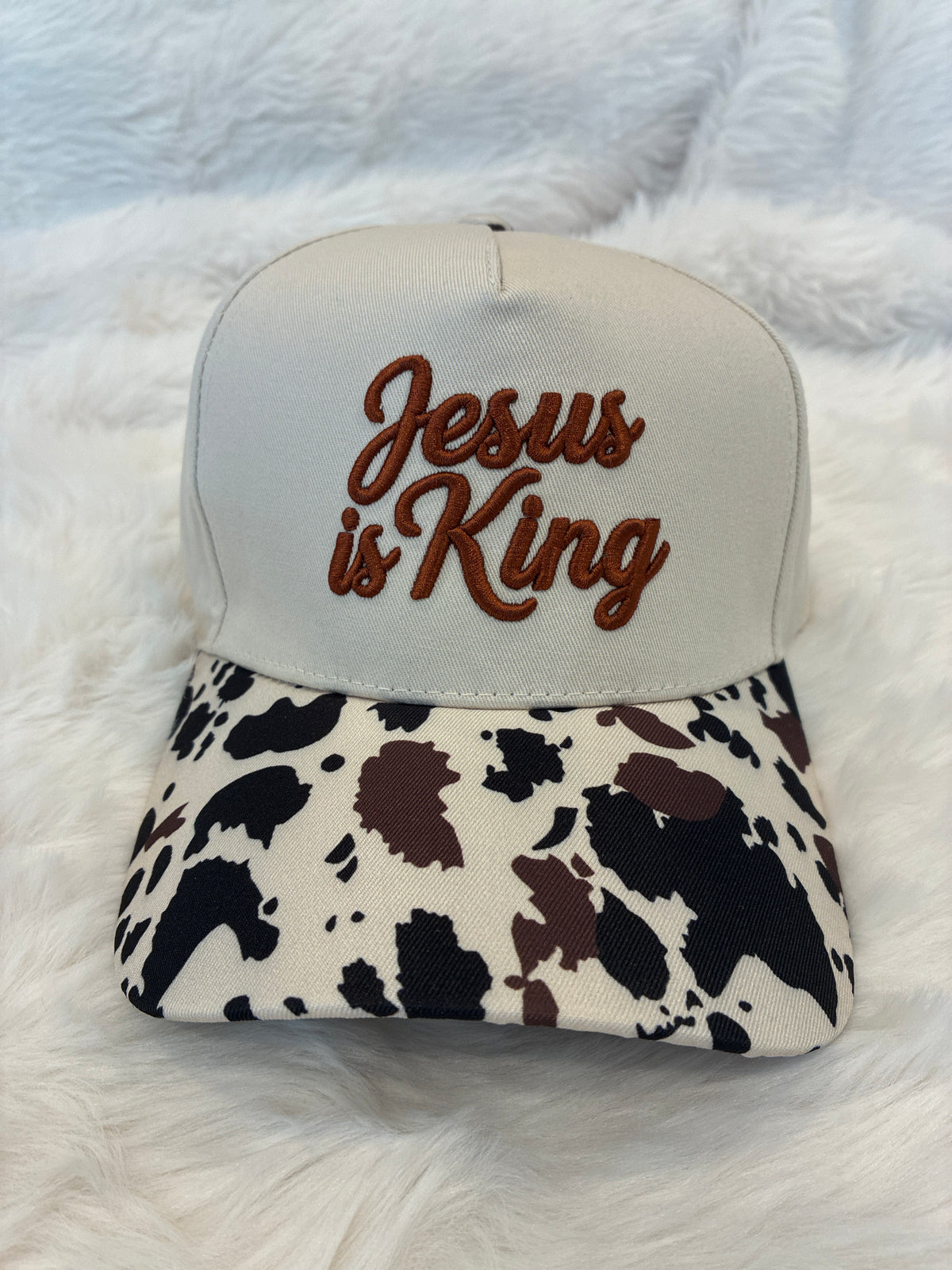 Cow Jesus is King Two Tone Hat