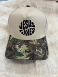 Jesus Saves Camo Hat