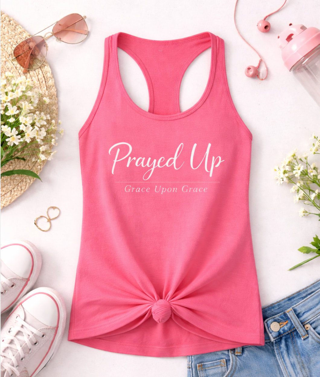 Prayed Up Racerback Tank