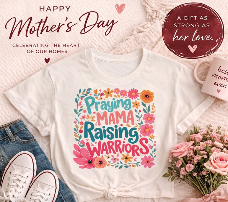Praying Mama Raising Warriors T-Shirt