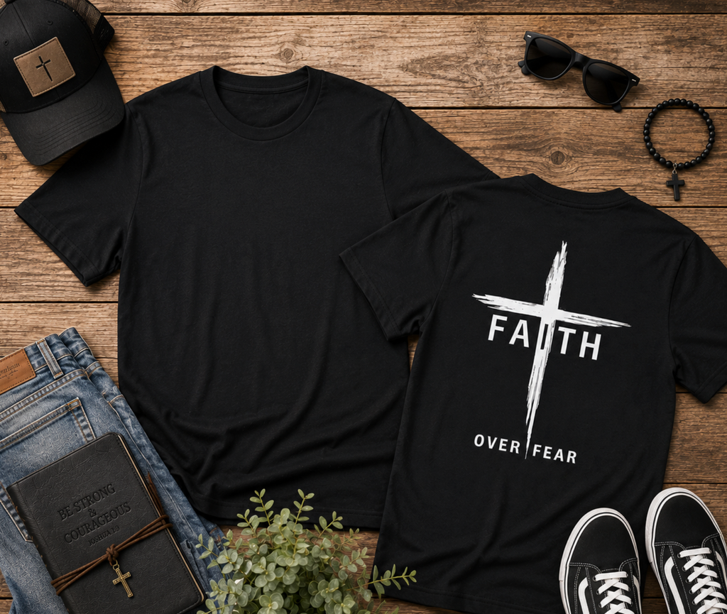 Faith Over Fear Cross T-Shirt