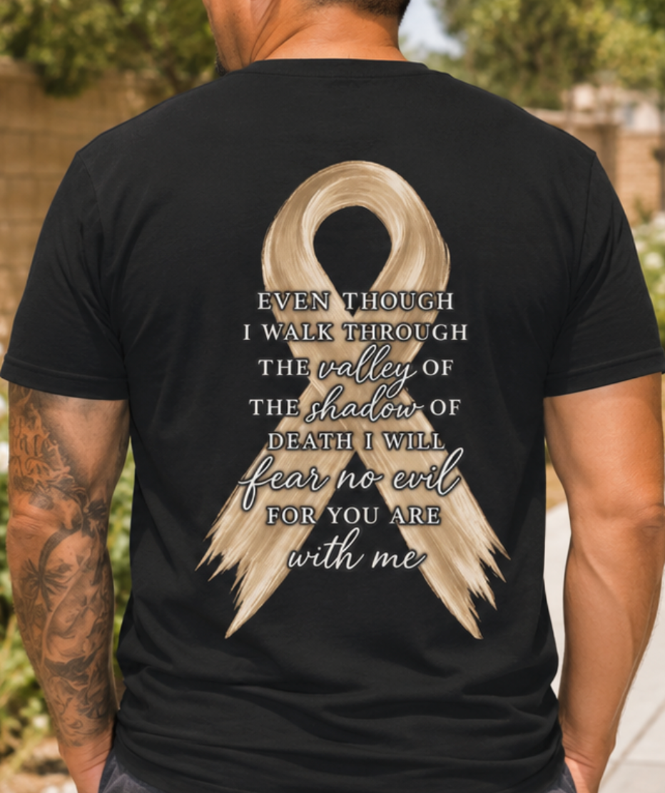 Psalm 23:4 Minimalist Christian T-Shirt — Faith Comfort Tee