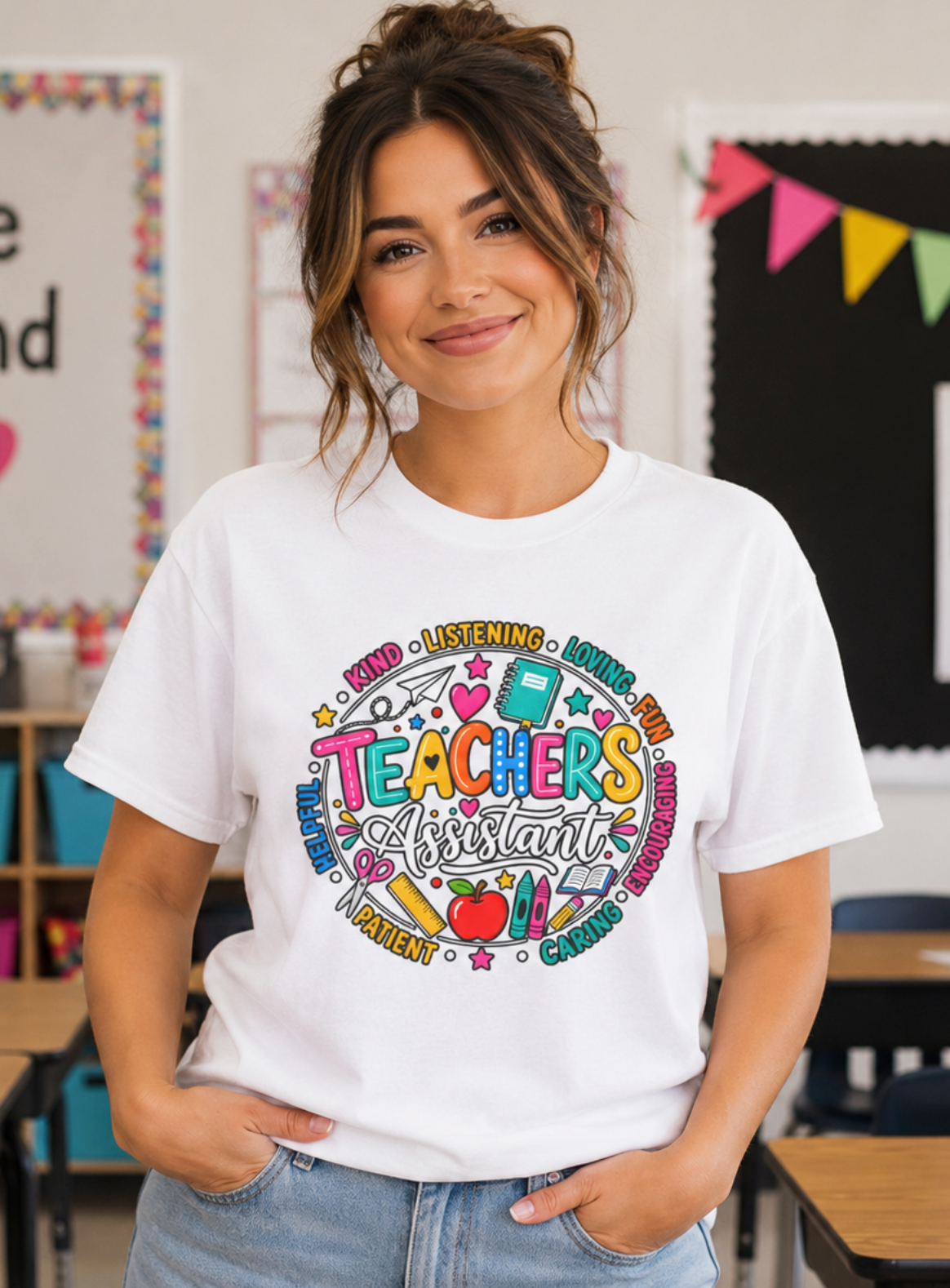 Teacher’s Assistant T-Shirt — Colorful Back-to-School Appreciation Tee